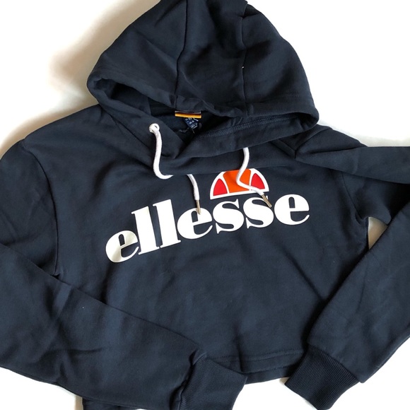 navy blue ellesse hoodie